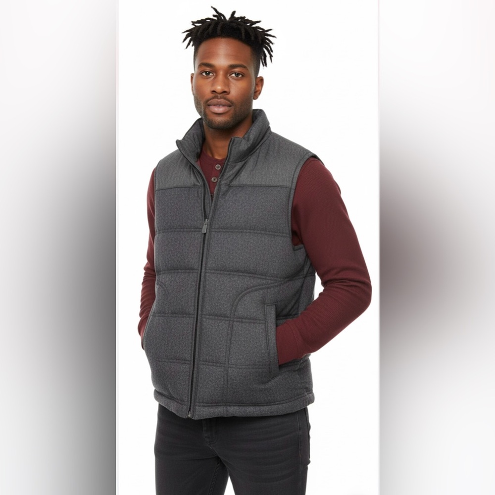 Apt. 9 Puffer vest Apt.‎ 9 Men's Charcoal Puffer